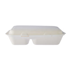 Bio degradable Lunch box in 2 compartment 5 Pieces - hotpackwebstore.com - Biodegrdable Lunch Boxes