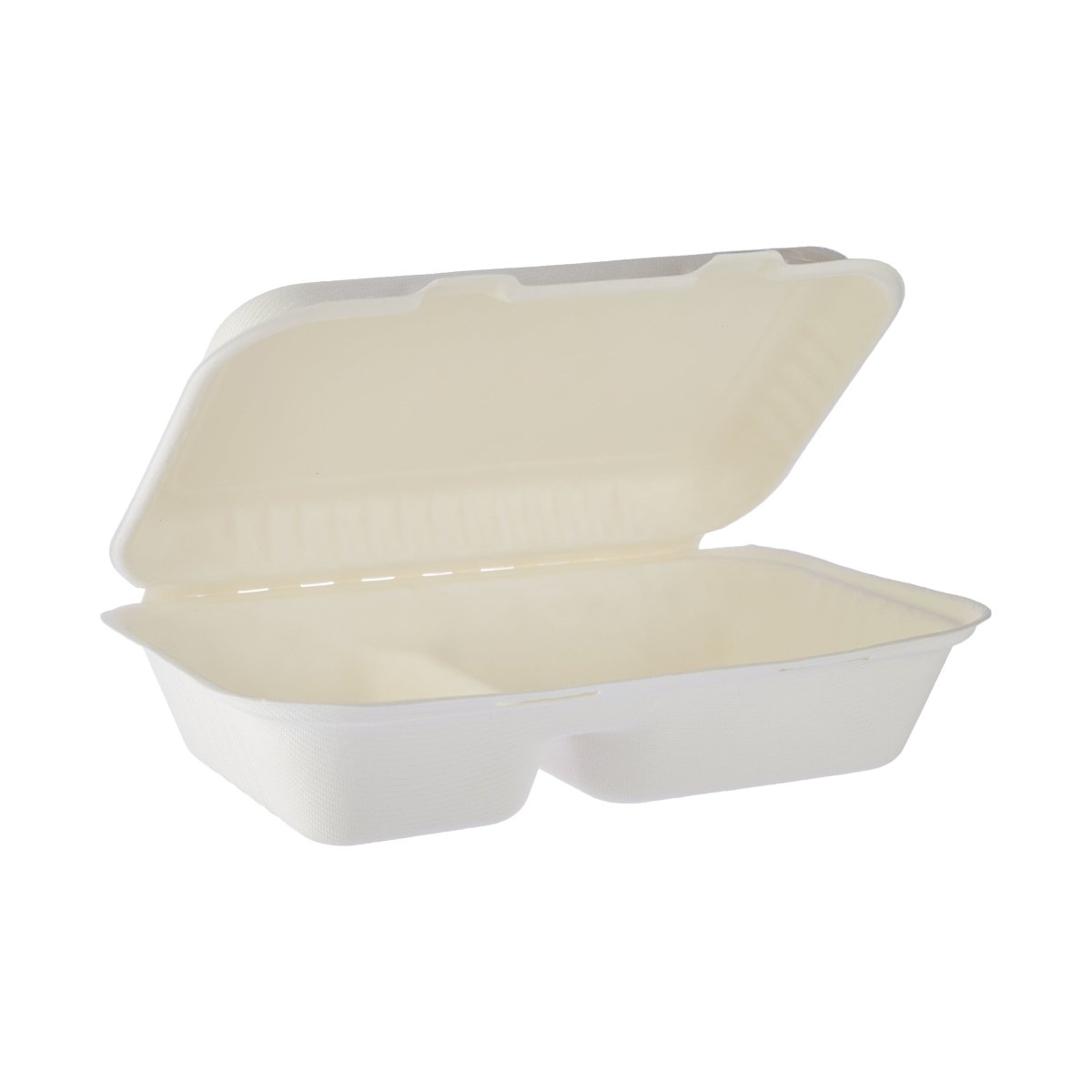 Bio degradable Lunch box in 2 compartment 5 Pieces - hotpackwebstore.com - Biodegrdable Lunch Boxes