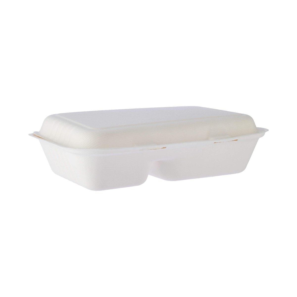 Bio degradable Lunch box in 2 compartment - 500 Pcs - hotpackwebstore.com - Bio - Degradable Products