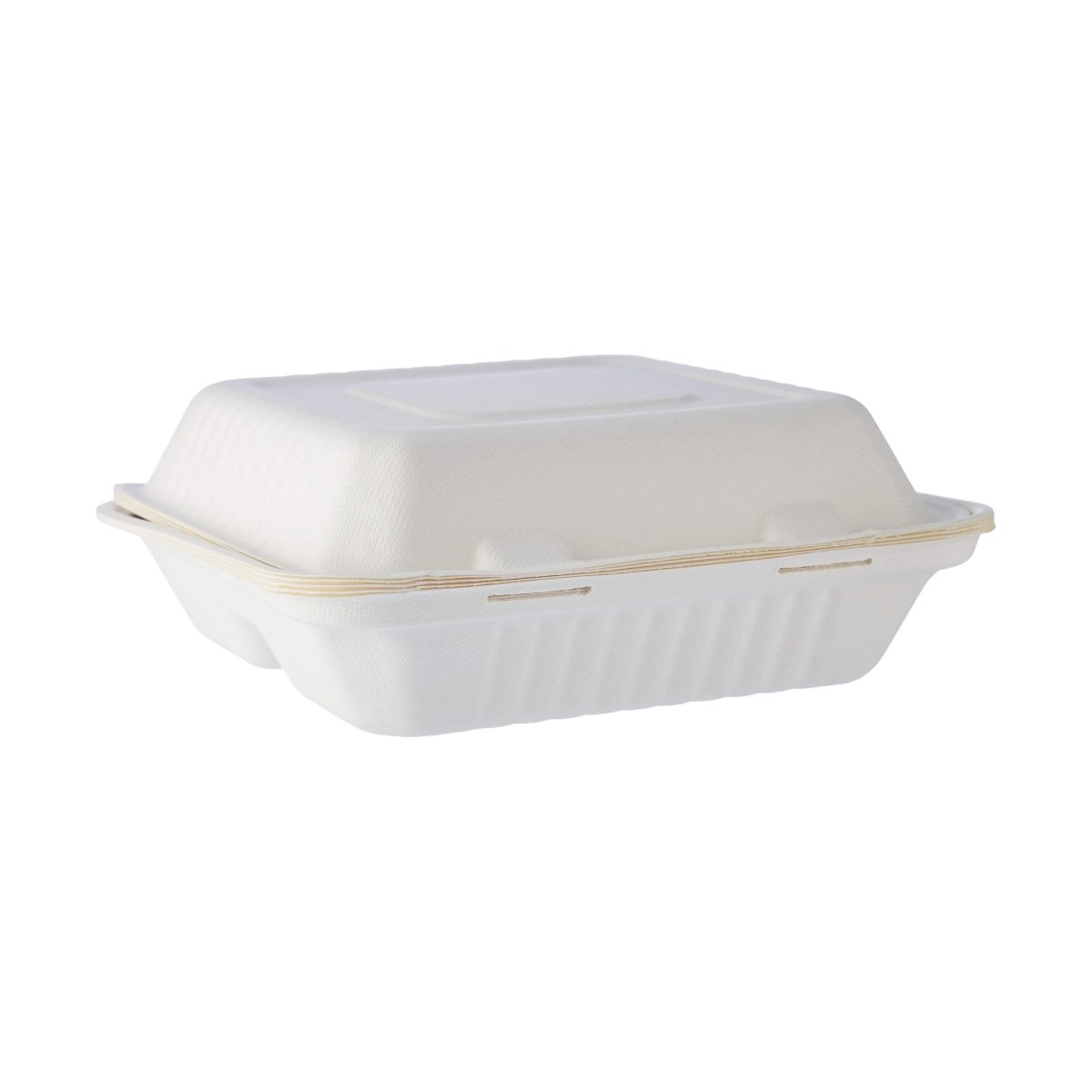 Bio degradable Lunch box in 3 compartment - 200 Pcs - hotpackwebstore.com - Bio - Degradable Products