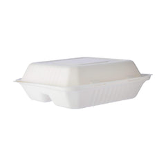 Bio degradable Lunch box in 3 compartment - 200 Pcs - hotpackwebstore.com - Bio - Degradable Products