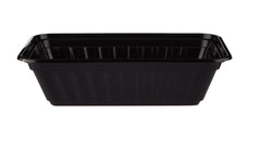Black Base Heavy Duty Rectangular Container 28 Oz 300 Pieces - hotpackwebstore.com - Black Base Containers