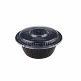 Black Base Heavy Duty Round Container x 300 Pieces