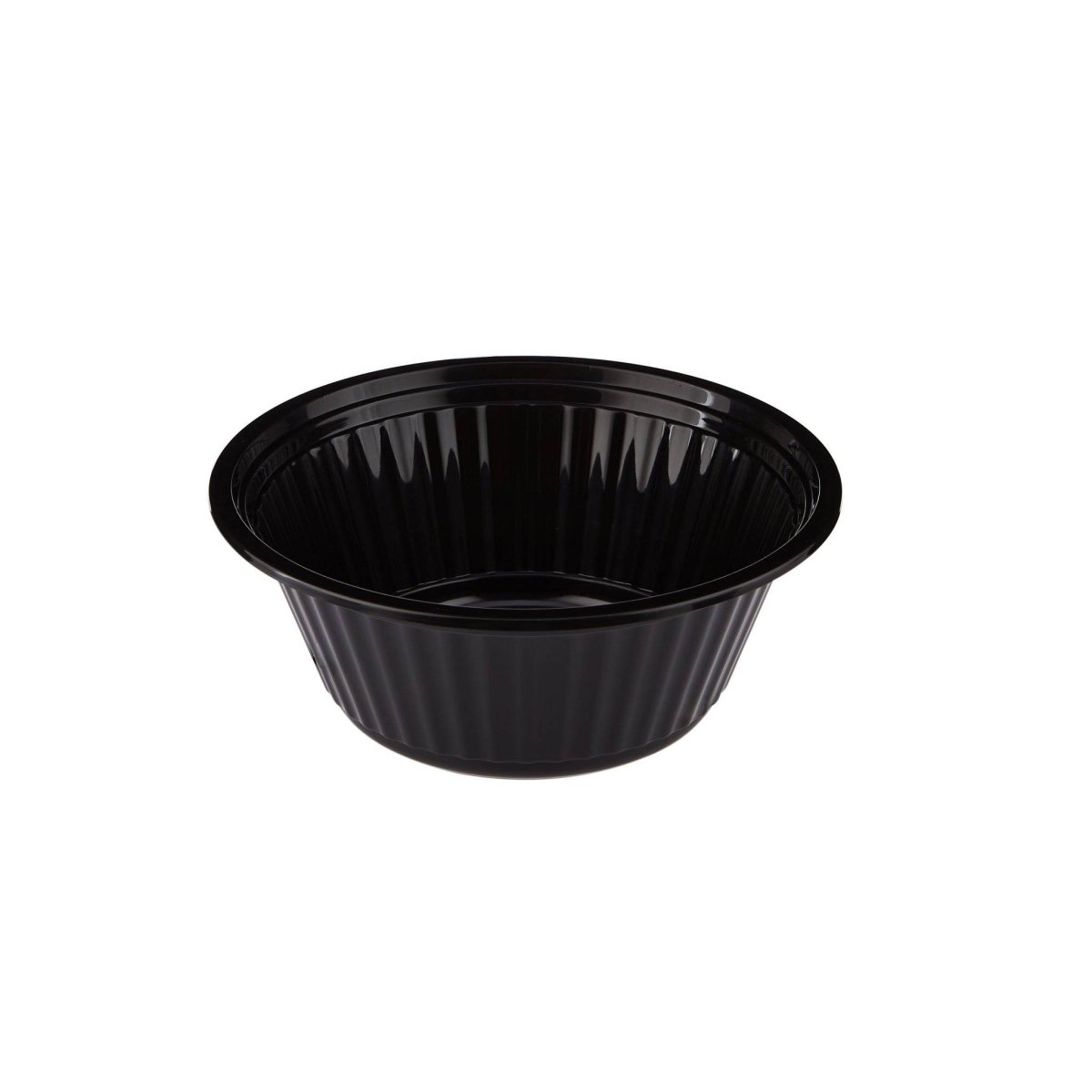 Black Base Heavy Duty Round Container 25 Oz 300 Pieces - hotpackwebstore.com - Black Base Containers