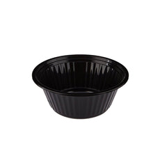 Black Base Heavy Duty Round Container 25 Oz 300 Pieces - hotpackwebstore.com - Black Base Containers
