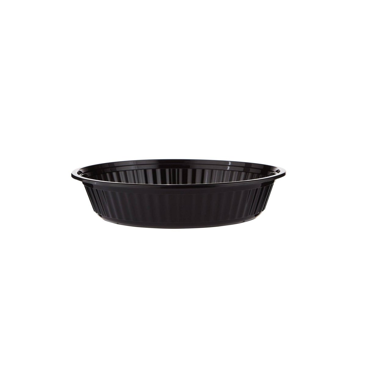 Black Base Heavy Duty Round Container 37 Oz 300 Pieces - hotpackwebstore.com - Black Base Containers