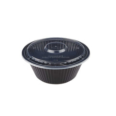Black Base Heavy Duty Round Container x 300 Pieces