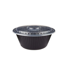 Black Base Heavy Duty Round Container x 300 Pieces