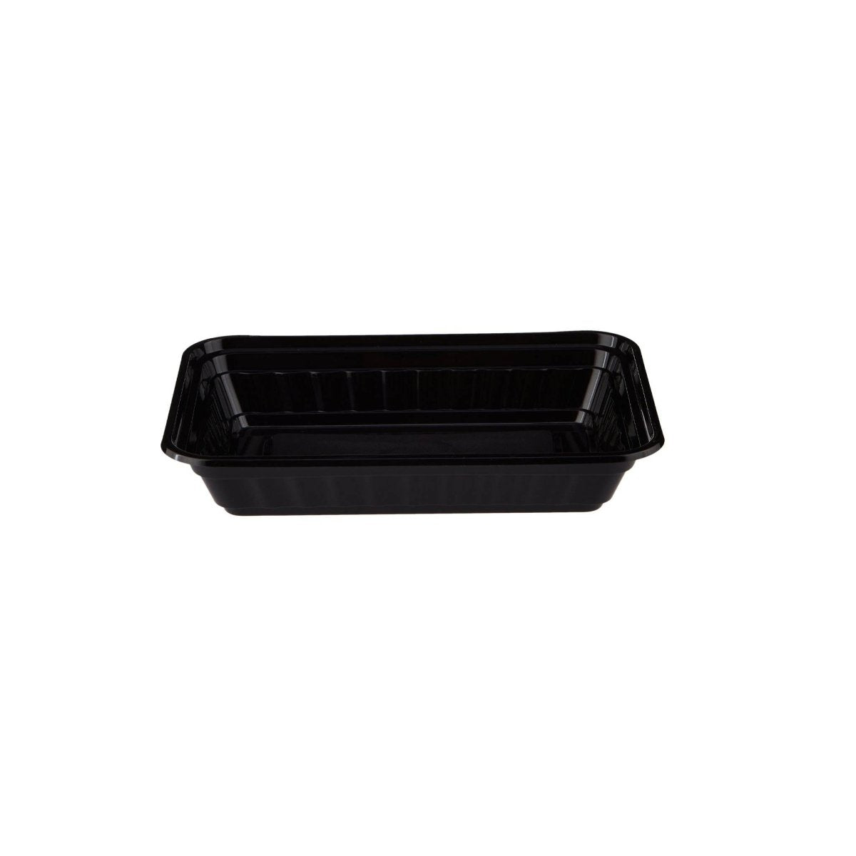 Black Base Rectangular Container 16 Oz 300 Pieces - hotpackwebstore.com - Black Base Containers