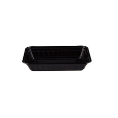 Black Base Rectangular Container 16 Oz 300 Pieces - hotpackwebstore.com - Black Base Containers