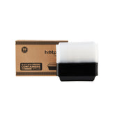 Black Base Rectangular Microwave Container with Lid - hotpackwebstore.com - Black Base Containers