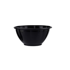 Black Base Round Salad Bowl With Clear Lid - hotpackwebstore.com - Salad Bowls