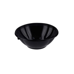Black Base Round Salad Bowl With Clear Lid - hotpackwebstore.com - Salad Bowls