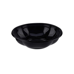 Black Base Round Salad Bowl With Clear Lid - hotpackwebstore.com - Salad Bowls