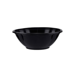 Black Base Round Salad Bowl With Clear Lid - hotpackwebstore.com - Salad Bowls