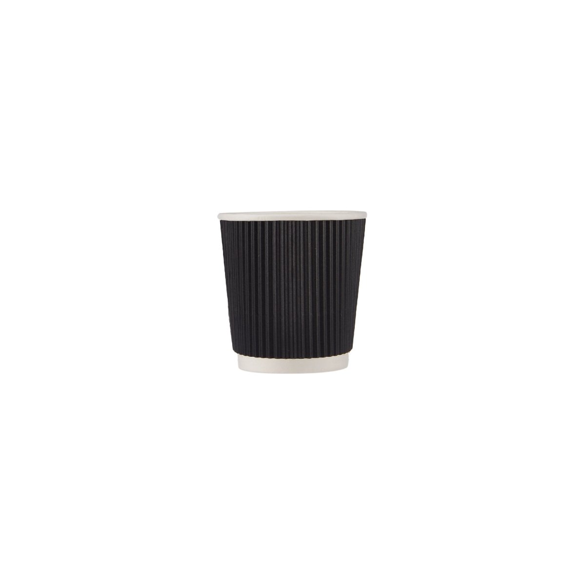 Black Ripple Paper Cups - hotpackwebstore.com - Ripple Paper Cups