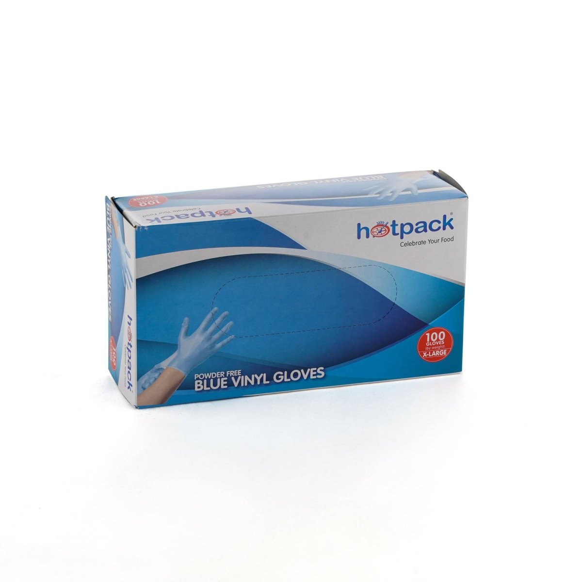 Blue Powder Free Vinyl Gloves - hotpackwebstore.com - Vinyl Gloves