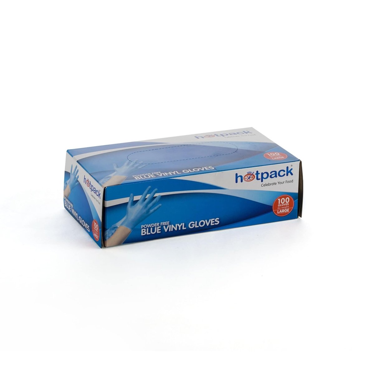 Blue Powder Free Vinyl Gloves - hotpackwebstore.com - Vinyl Gloves