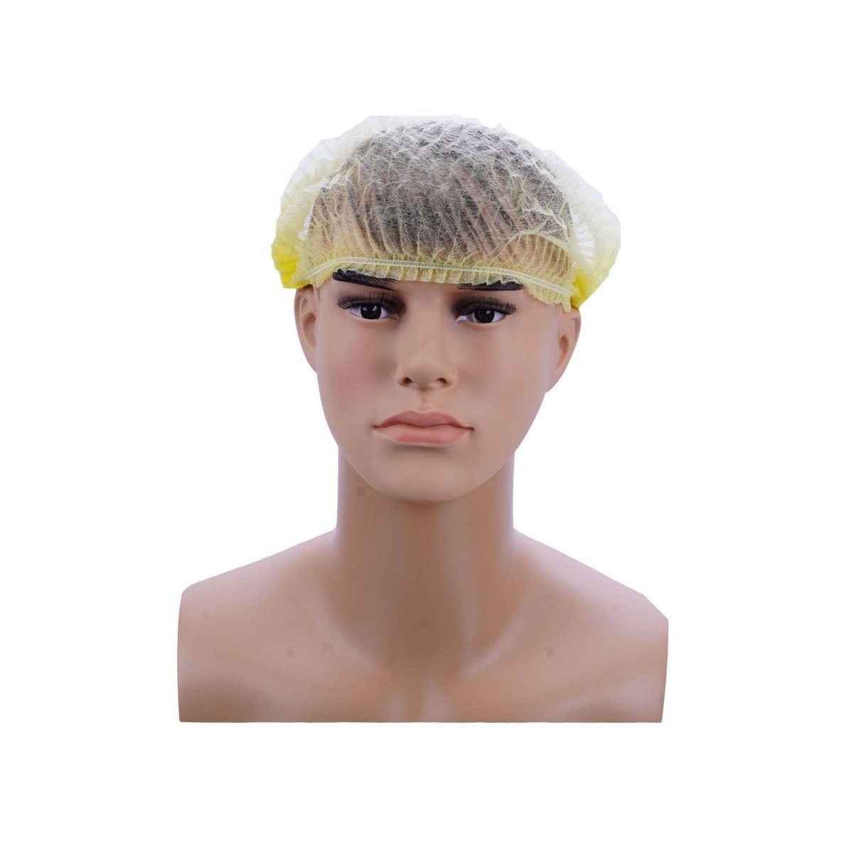 Bouffant Cap Yellow Color 100 Pieces X 10 Packts - hotpackwebstore.com - Bouffant Cap
