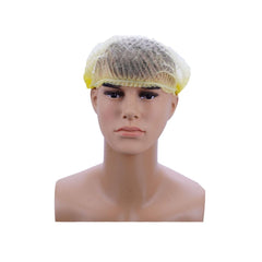 Bouffant Cap Yellow Color 100 Pieces X 10 Packts - hotpackwebstore.com - Bouffant Cap