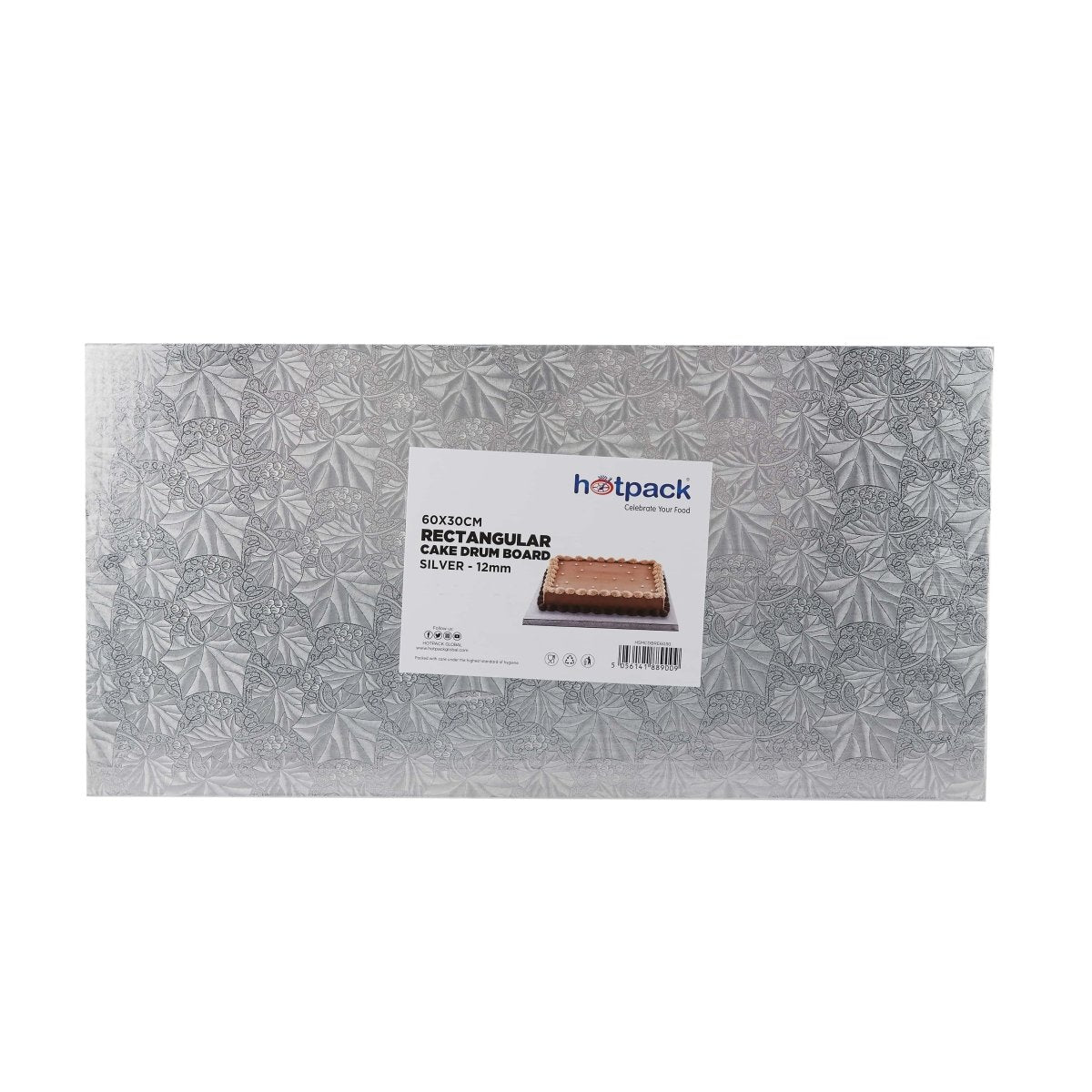 Cake Drum Board Rectangle Silver - hotpackwebstore.com - Baking & Decoration