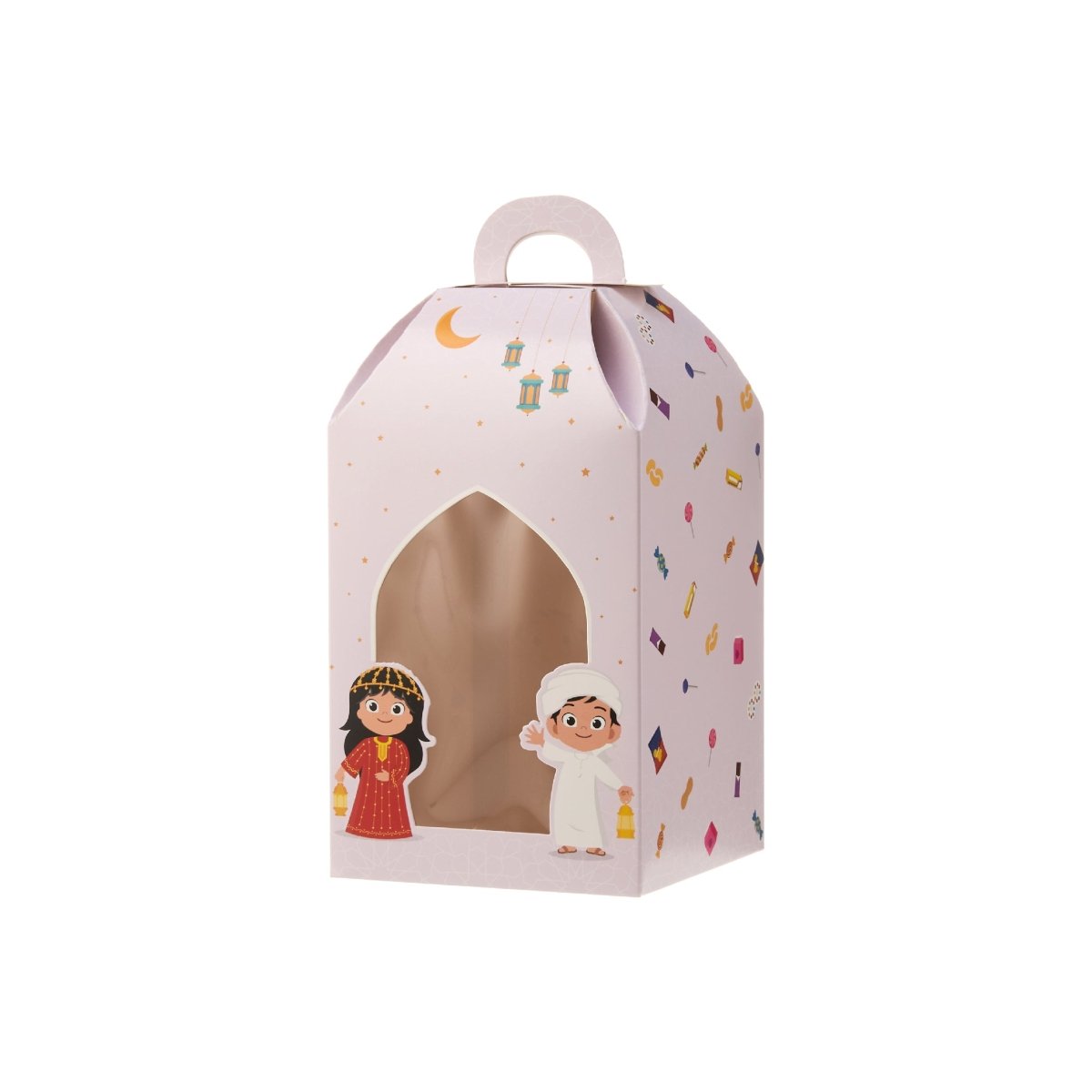 Ramadan Theme Printed Kids Lantern Gift Box With Window - hotpackwebstore.com