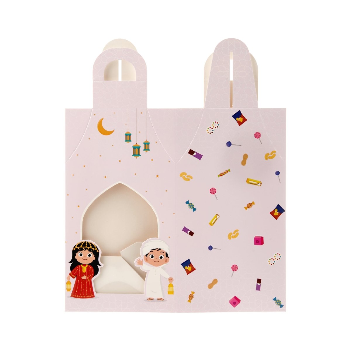 Ramadan Theme Printed Kids Lantern Gift Box With Window - hotpackwebstore.com