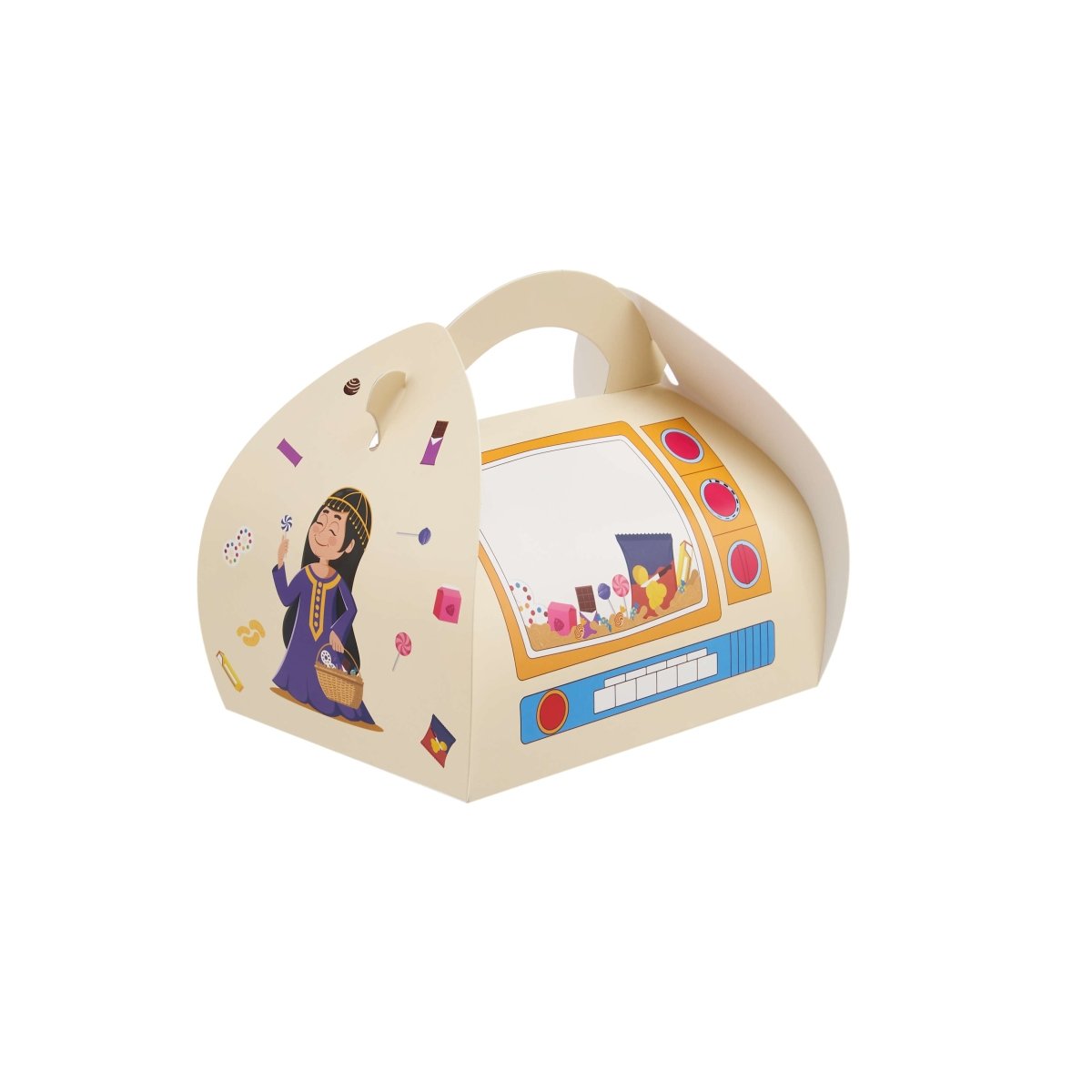Ramadan Theme Printed Kids Carry Gift Box With Window - hotpackwebstore.com