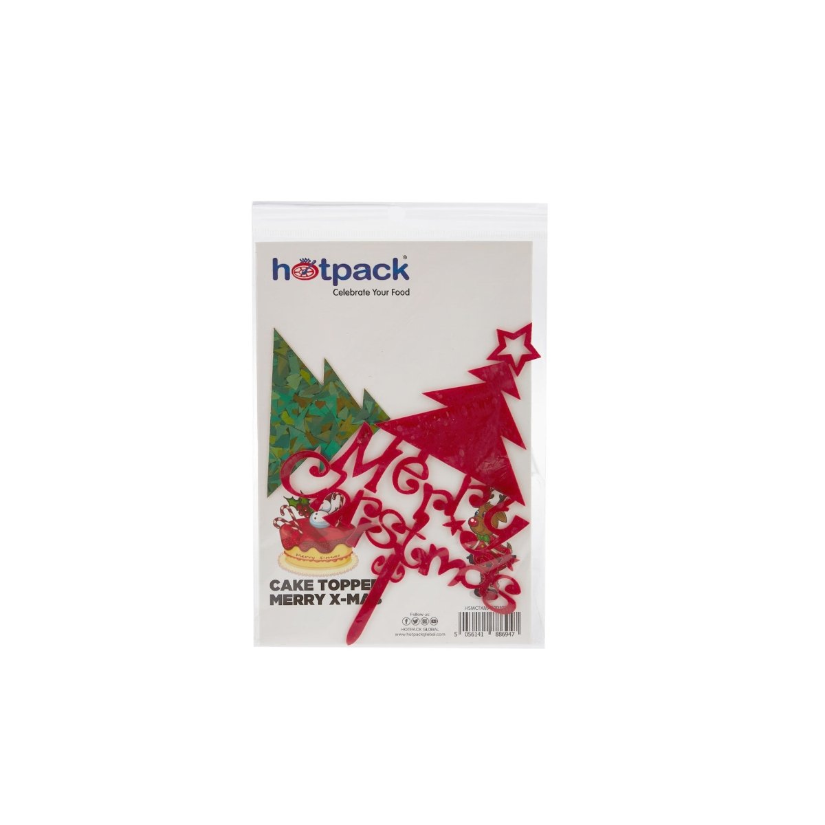 Christmas Cake Topper 1 Piece - hotpackwebstore.com - Baking & Decoration