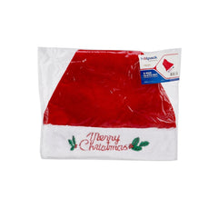 Christmas Santa Hat for Adults 37 x 30 cm 1 Piece - hotpackwebstore.com -
