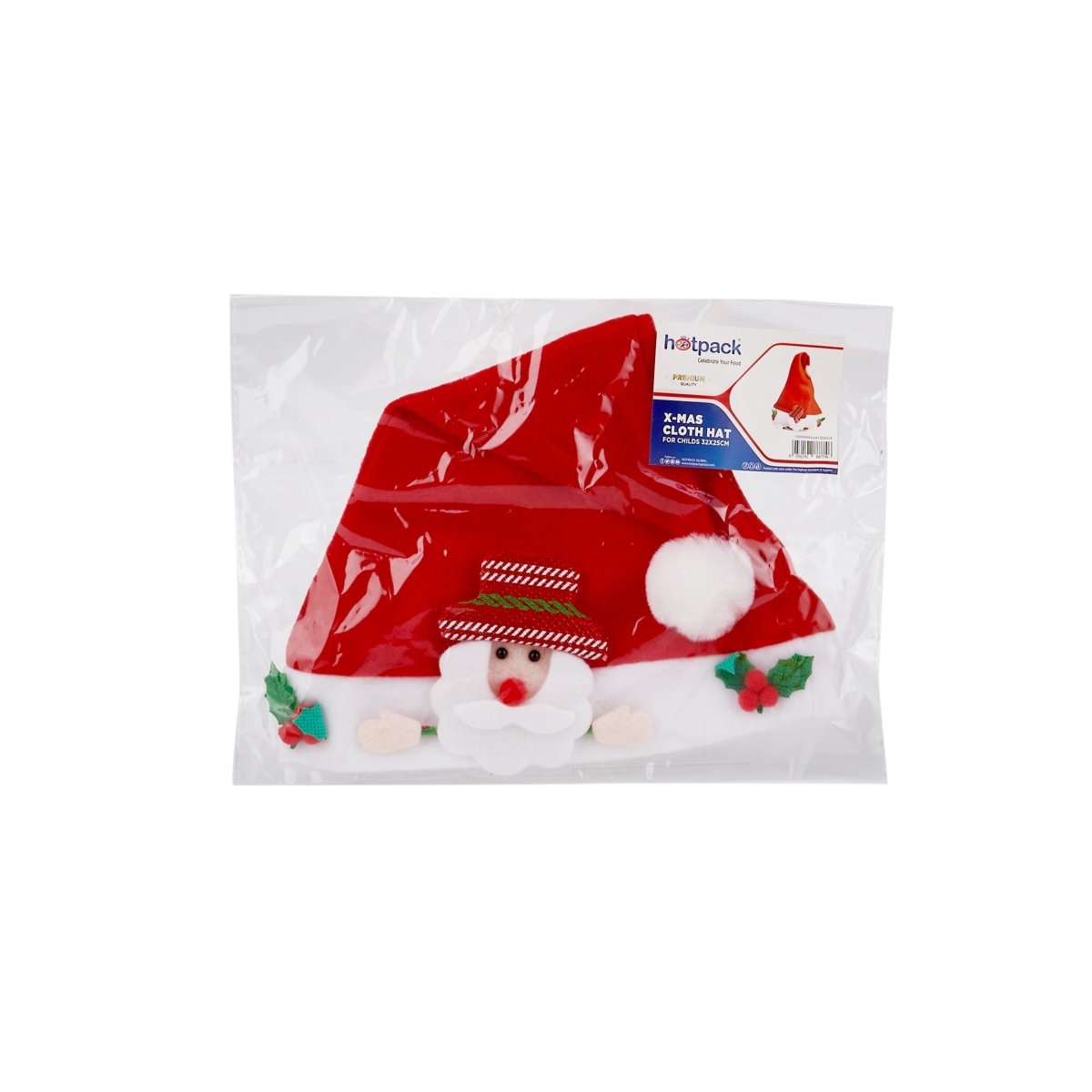 Christmas Santa Hat For Kids 32x 25 cm 1 Piece - hotpackwebstore.com -