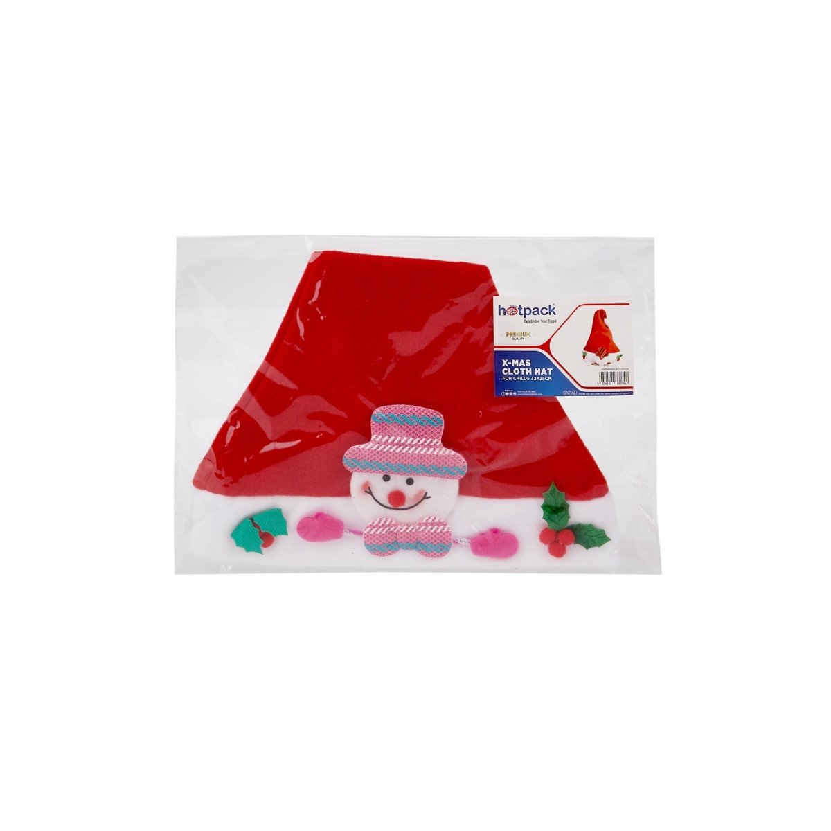 Christmas Santa Hat For Kids 32x 25 cm 1 Piece - hotpackwebstore.com -