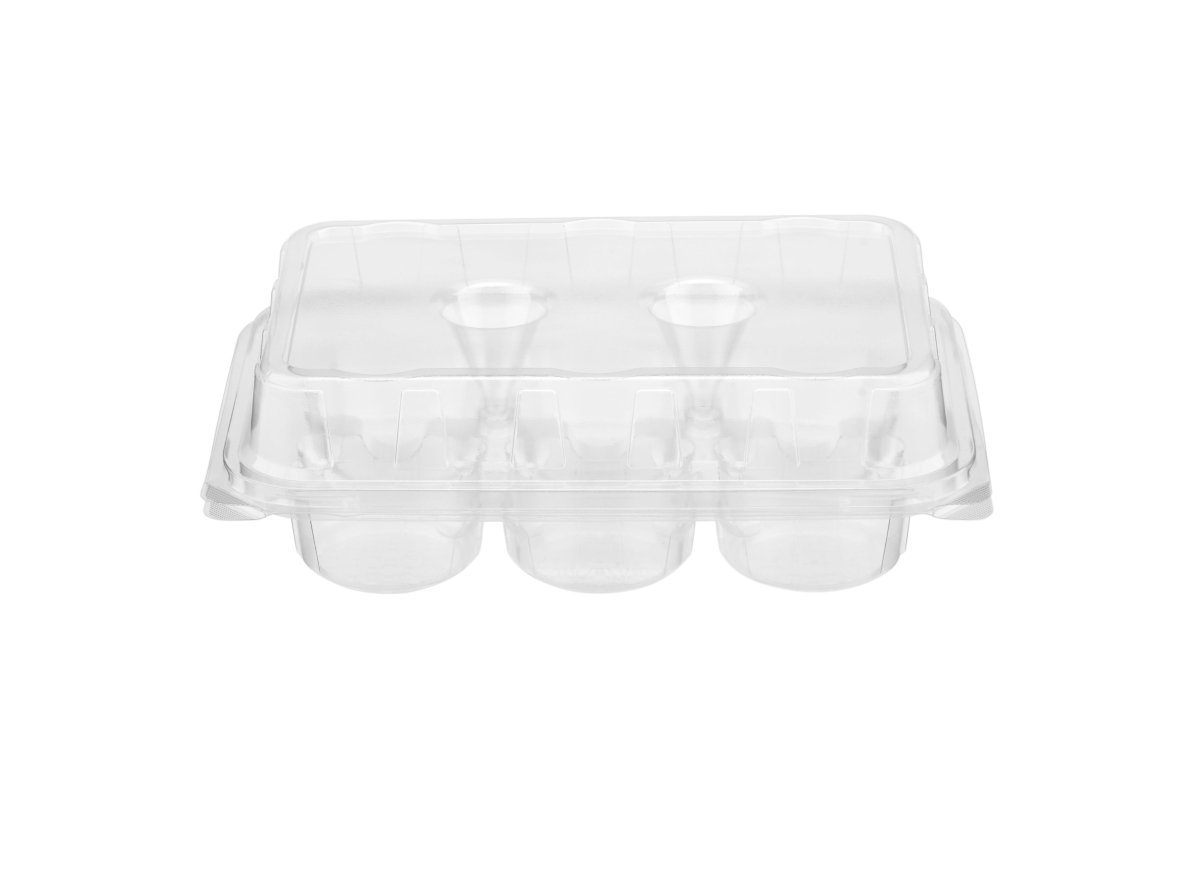 Clear PET Muffin/ Cupcake Tray 250 Pieces - hotpackwebstore.com - Muffin Trays