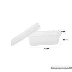 Clear Rectangle Microwave Container - hotpackwebstore.com - Microwavable Containers