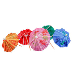 Cocktail Umbrella Picks Multicolour 144 Pieces - hotpackwebstore.com - Wooden Products