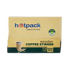 Disposable Wooden Coffee Stirrer - hotpackwebstore.com - Wooden Coffee Stirrer
