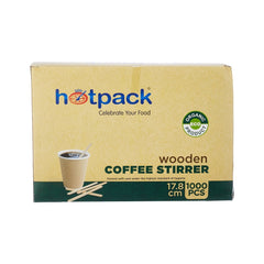 Disposable Wooden Coffee Stirrer - hotpackwebstore.com - Wooden Coffee Stirrer