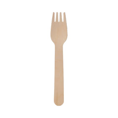 Disposable Wooden Fork - hotpackwebstore.com - Wooden Cutlery