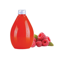 Drop Shape Plastic Juice Bottle With Silver Cap 300ml 10 Pieces - hotpackwebstore.com - Juice Bottles