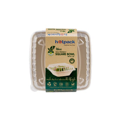 Eco - Friendly Square Container With Lid - hotpackwebstore.com - Bio - Degradable Bowls