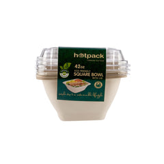 Eco - Friendly Square Container With Lid - hotpackwebstore.com - Bio - Degradable Bowls