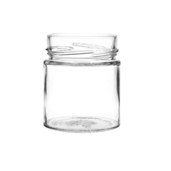 Glass Jar Ergo Shape With Silver Cap - hotpackwebstore.com - Glass Jars