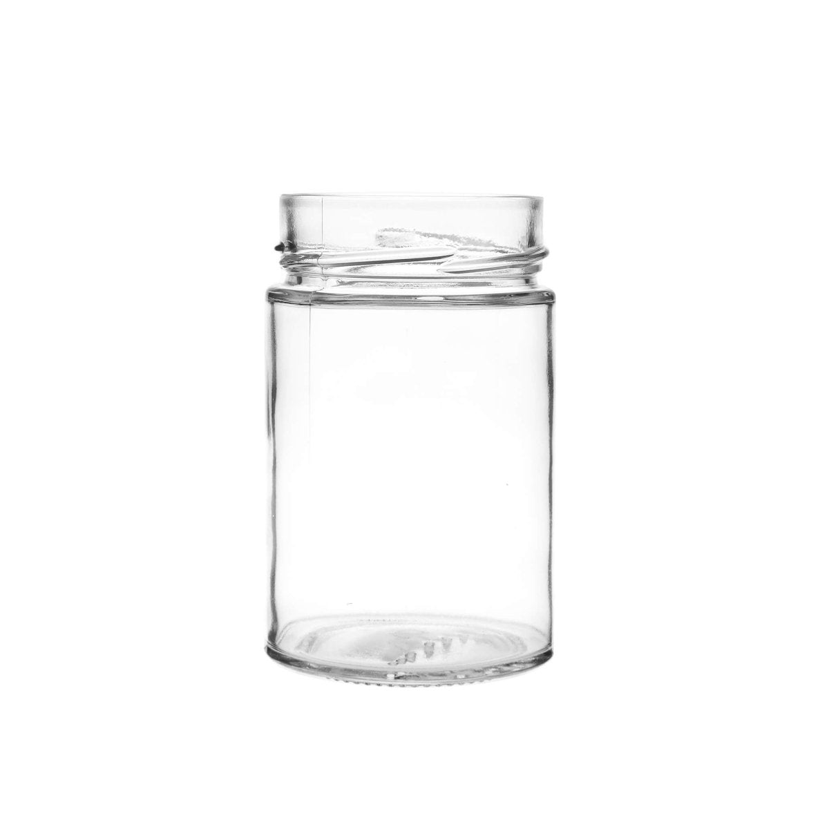 Glass Jar Ergo Shape With Silver Cap - hotpackwebstore.com - Glass Jars