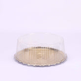 Gold Base Round Cake Container With Lid - hotpackwebstore.com - Cake Containers