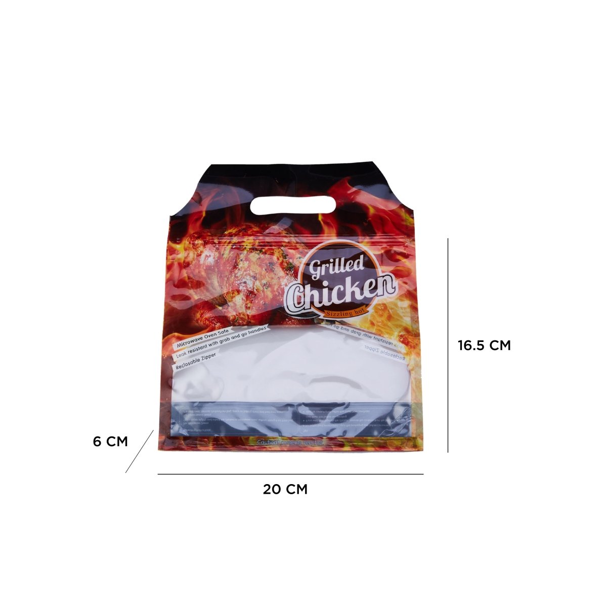 Grilled Chicken Bag - hotpackwebstore.com - Chicken Bag