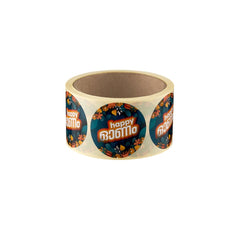 Happy Onam Sticker Roll 50 mm 250 Pieces Per Roll - hotpackwebstore.com - Stickers