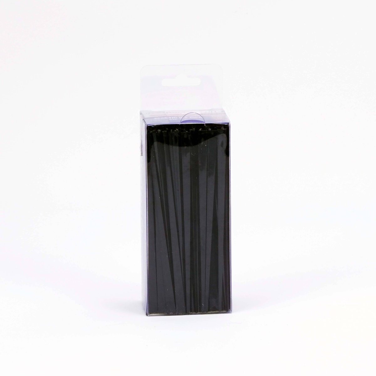 Heavy Duty Black Plastic Stirrer Ice Pick shape 240 Pieces - hotpackwebstore.com - Plastic Products