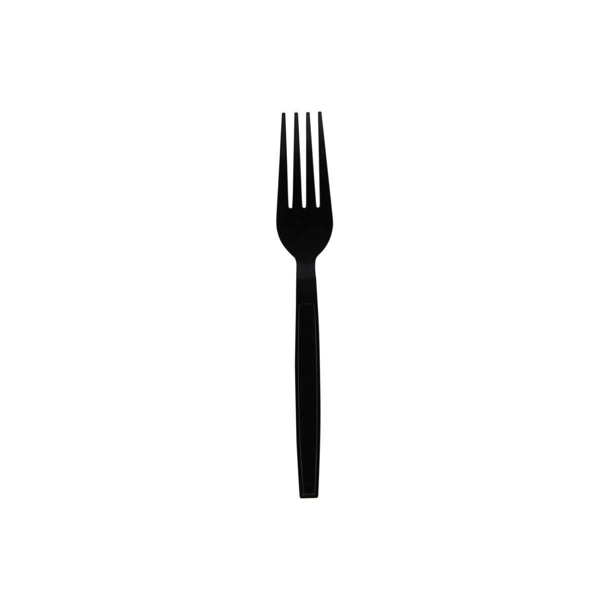 Heavy Duty Fork Black Plastic Individually Wrap 500 Pieces - hotpackwebstore.com - Plastic Cutleries