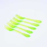 Heavy Duty Neon Plastic Fork 10 Pieces - hotpackwebstore.com - Plastic Products