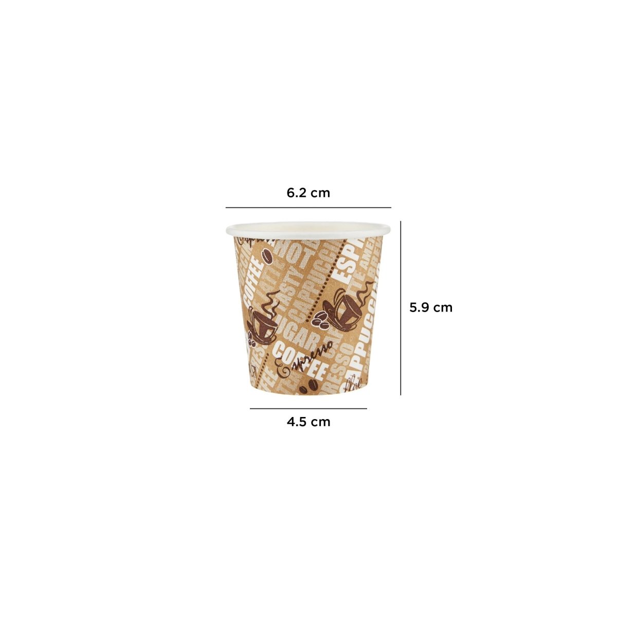 Heavy Duty Printed Single Wall Paper Cups - hotpackwebstore.com - Single Wall Paper Cups